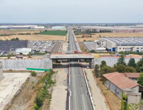 TERZO VALICO DEI GIOVI, des rampes Terre Armée pour le franchissement de la nouvelle ligne ferroviaire à grande vitesse :